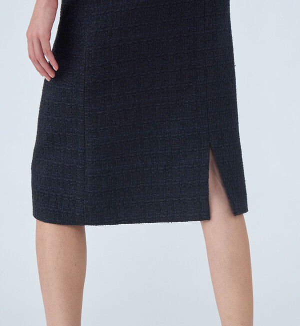 Ballsey「ラメミックスツイード プレーンタイトスカート」|タイト|