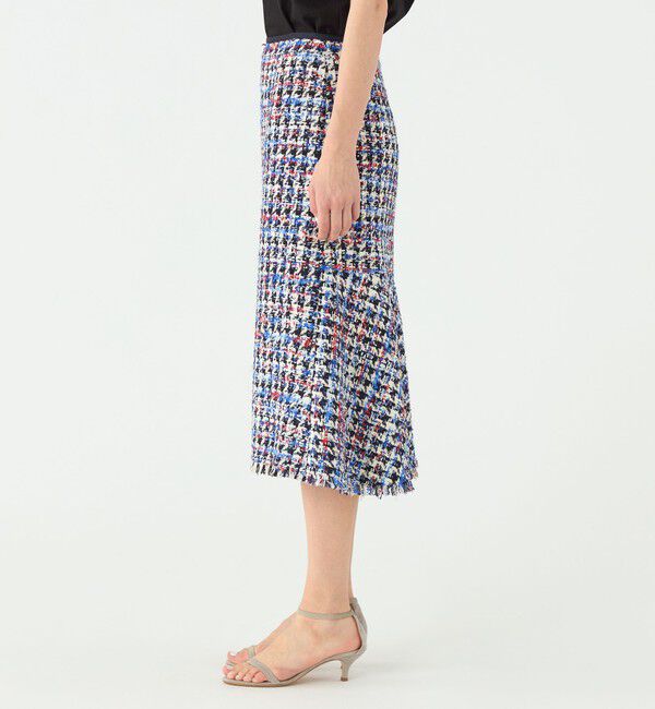 TOMORROWLAND collection「トリコロールシェパード マーメイドスカート」|フレア|