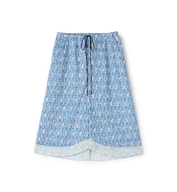 BACCA「サマーリバティ コットンフレアスカート」|スカート|64 ブルー系