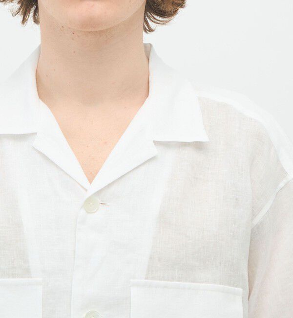 CABaN「CABaN リネン オープンカラーシャツ」|シャツ・ブラウス|