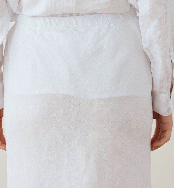 JAMES PERSE「ライトウェイトリネン ハイロースカート WKO5983」|フレア|