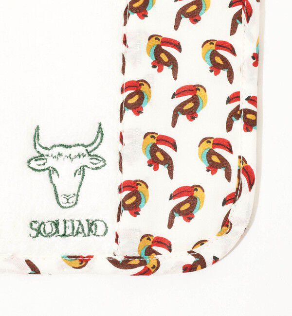 SOULEIADO「SOULEIADO プリントコンビ ミニハンドタオル」|ハンカチ|