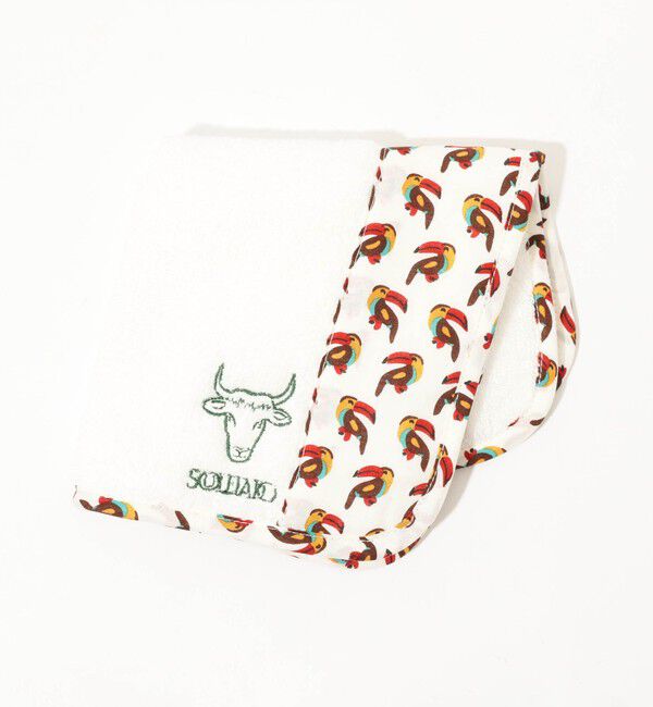 SOULEIADO「SOULEIADO プリントコンビ ミニハンドタオル」|ハンカチ|