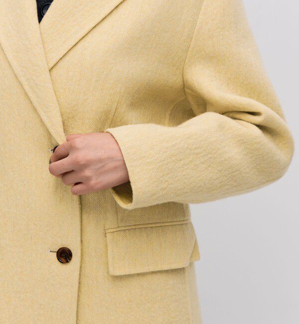 BACCA「オートミールダブルフェイス リバーロングコート」|チェスターコート|