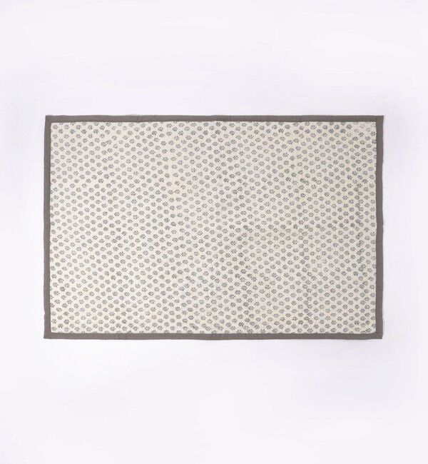 TOMORROWLAND HOME「ブロックプリントキルト マルチカバー S」|ブランケット|