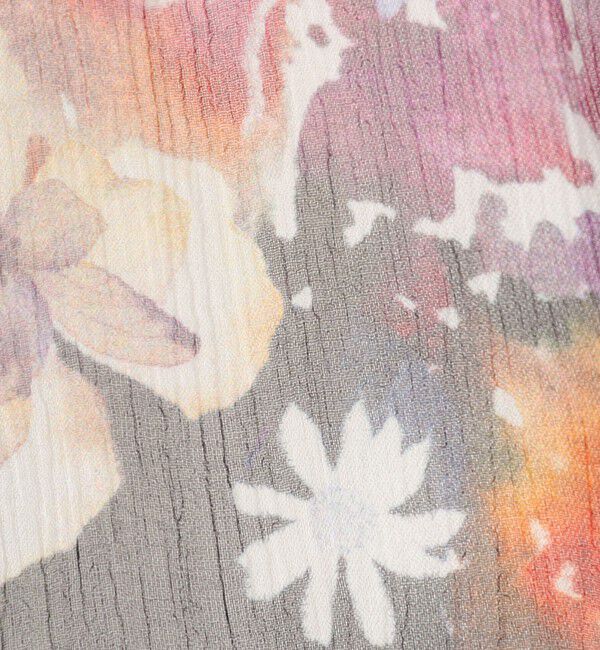 DES PRES「ブルームスケーププリント ギャザーマキシスカート」|フレア|