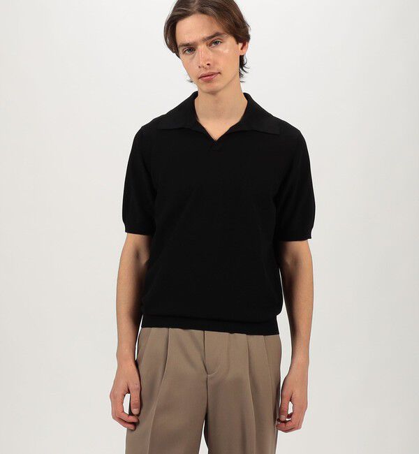 TOMORROWLAND MENS「コットンメッシュ スキッパーニット」|ニット・セーター|