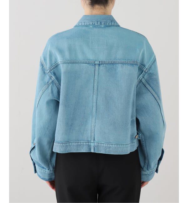  「SAYAKA DAVIS CROPPED JACKET WJK502-DDN：デニムジャケット」|デニムジャケット|
