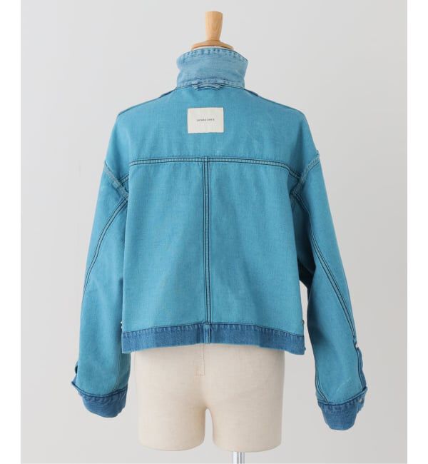  「SAYAKA DAVIS CROPPED JACKET WJK502-DDN：デニムジャケット」|デニムジャケット|