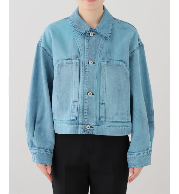  「SAYAKA DAVIS CROPPED JACKET WJK502-DDN：デニムジャケット」|デニムジャケット|