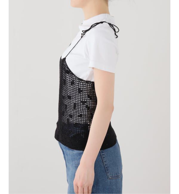  「SAYAKA DAVIS CROCHET CAMISOLE WKT130-PC：キャミブラウス」|シャツ・ブラウス|