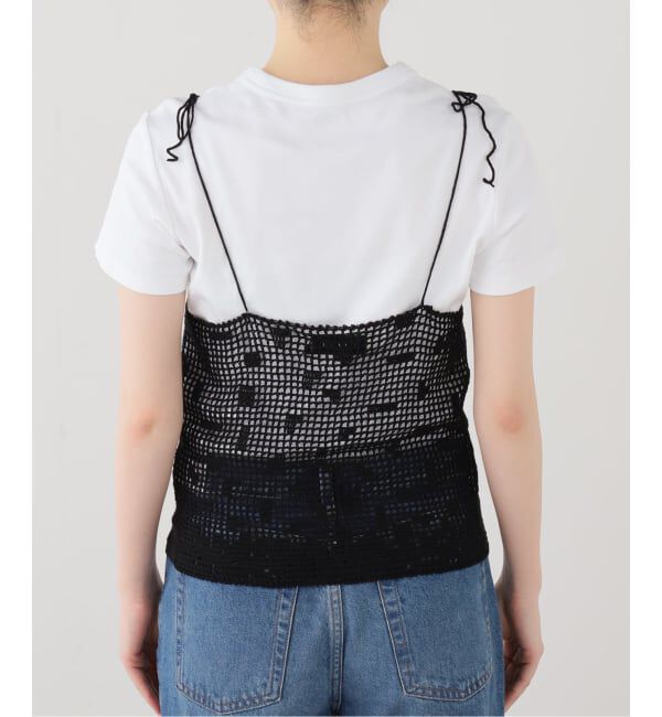  「SAYAKA DAVIS CROCHET CAMISOLE WKT130-PC：キャミブラウス」|シャツ・ブラウス|