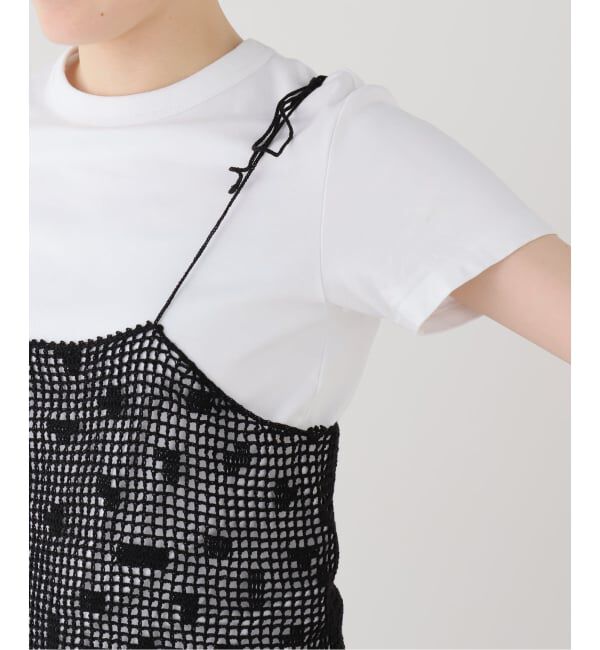  「SAYAKA DAVIS CROCHET CAMISOLE WKT130-PC：キャミブラウス」|シャツ・ブラウス|