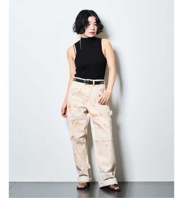  「SAYAKA DAVIS WAVY RIB MOCKNECK TANK WKT122-WR：カットソー」|Tシャツ・カットソー|