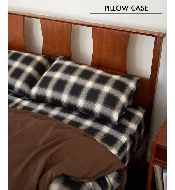 ACME「OMBRE CHECK PILLOW CASE 43x63　ピローケース」|その他|ブラウン