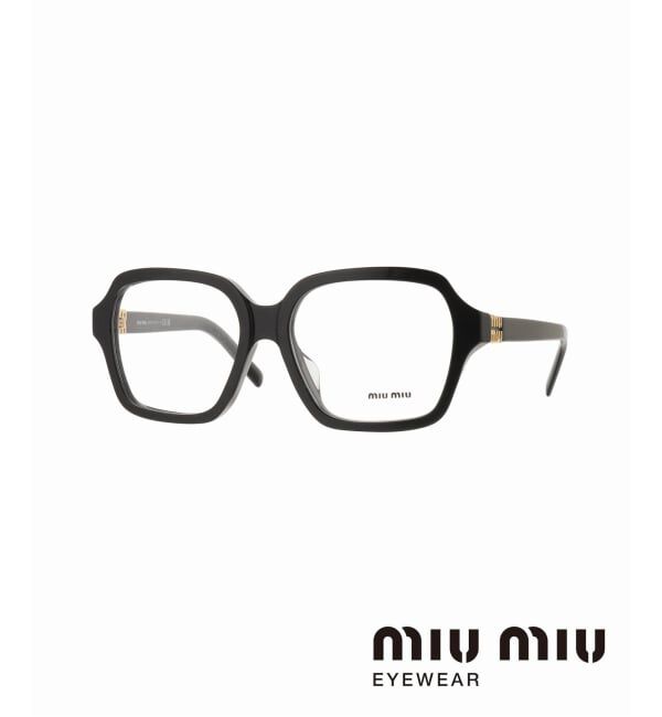 EYETHINK「MIU MIU 03YVF16K1O154 Optical」|メガネ|ブラック