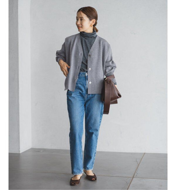 IENA「スーパーファインスムース ショートカーディガン」|カーディガン|