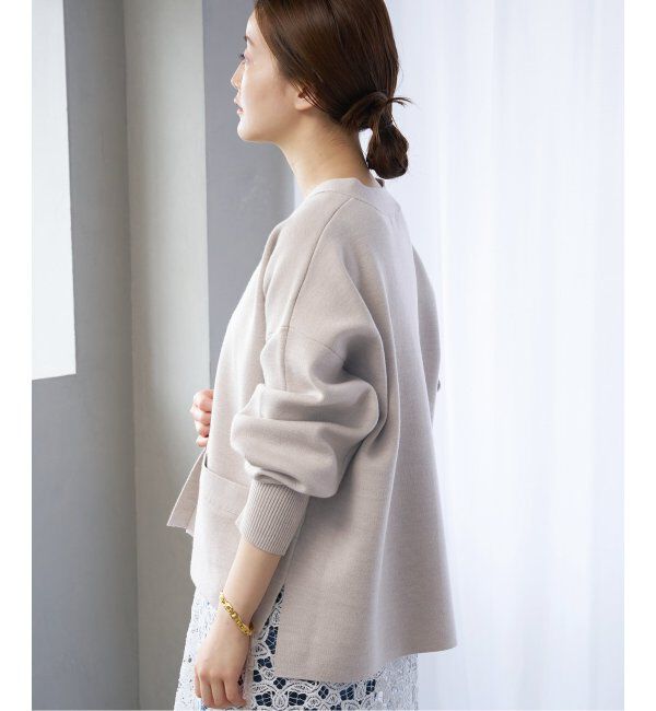 IENA「スーパーファインスムース ショートカーディガン」|カーディガン|