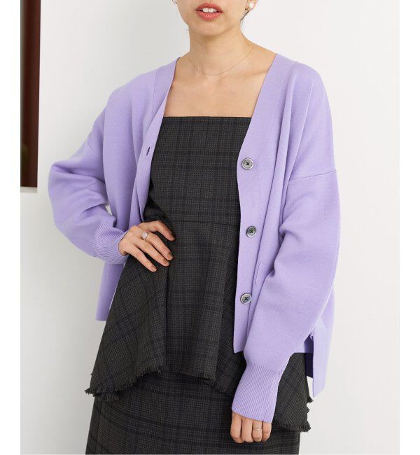 IENA「スーパーファインスムース ショートカーディガン」|カーディガン|