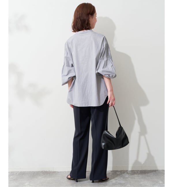 SLOBE IENA「《WEB限定/追加》ピンタックバルーンスリーブブラウス」|シャツ・ブラウス|