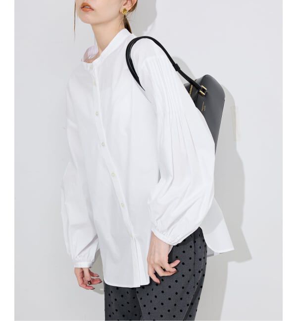 SLOBE IENA「《WEB限定/追加》ピンタックバルーンスリーブブラウス」|シャツ・ブラウス|