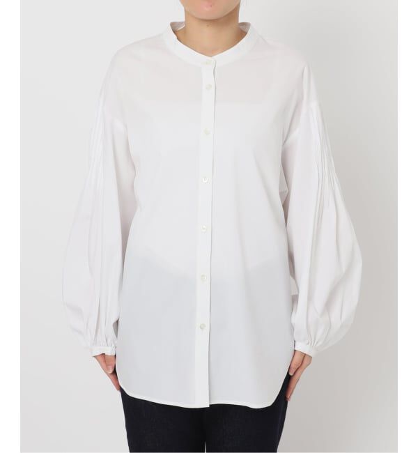 SLOBE IENA「《WEB限定/追加》ピンタックバルーンスリーブブラウス」|シャツ・ブラウス|