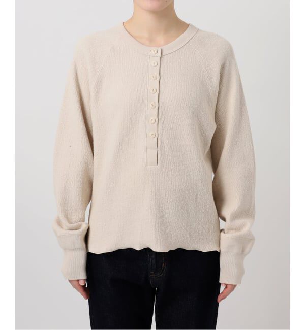 SLOBE IENA「《WEB限定/追加2》Wフェイスジャージヘンリープルオーバー」|Tシャツ・カットソー|