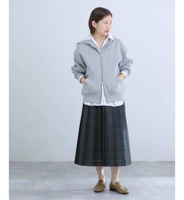 IENA「シアーチェックプリーツスカート」|スカート|
