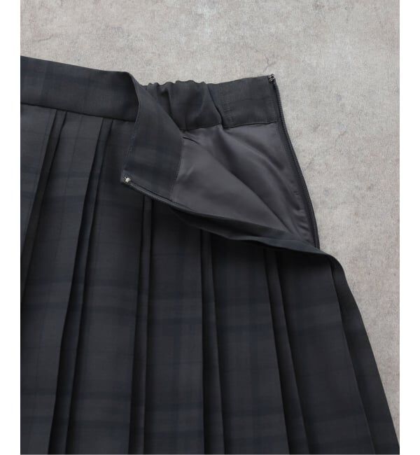 IENA「シアーチェックプリーツスカート」|スカート|