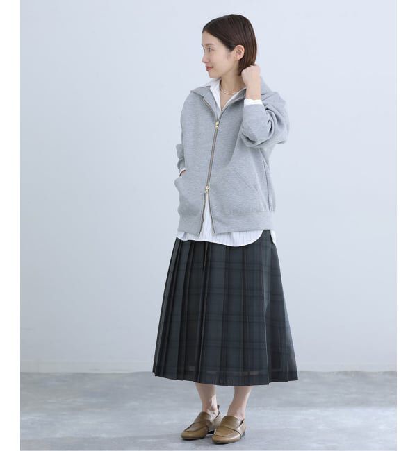 IENA「シアーチェックプリーツスカート」|スカート|