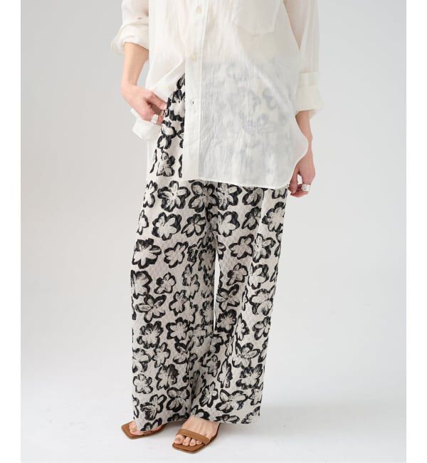 VERMEIL par iena「Shadow Bloom パンツ」|その他|