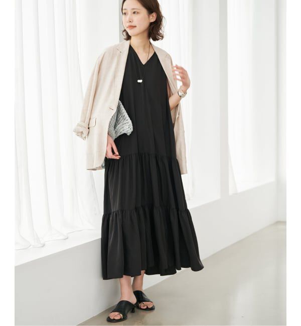 SLOBE IENA「《36.38サイズ展開》リネンレーヨンシングルテーラードジャケット」|テーラードジャケット|