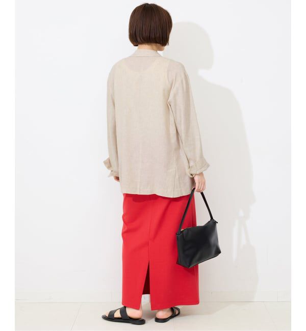 SLOBE IENA「《36.38サイズ展開》リネンレーヨンシングルテーラードジャケット」|テーラードジャケット|