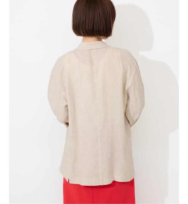 SLOBE IENA「《36.38サイズ展開》リネンレーヨンシングルテーラードジャケット」|テーラードジャケット|