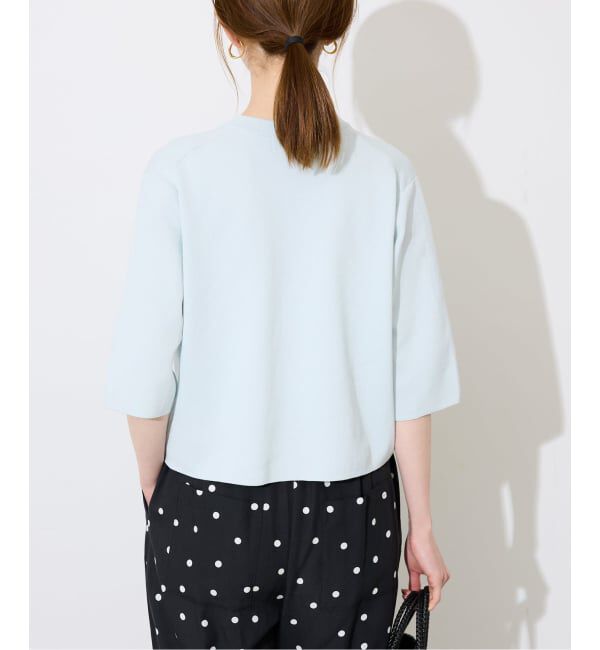 SLOBE IENA「《遮熱/UVカット/予約》ハーフスリーブニットカーディガン」|カーディガン|