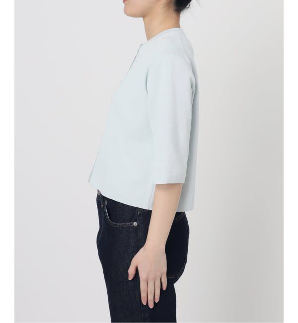 SLOBE IENA「《遮熱/UVカット/予約》ハーフスリーブニットカーディガン」|カーディガン|