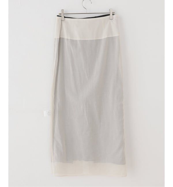 IENA LA BOUCLE「CURRENTAGE カレンテージ レイヤード スカート A2561FS211」|スカート|