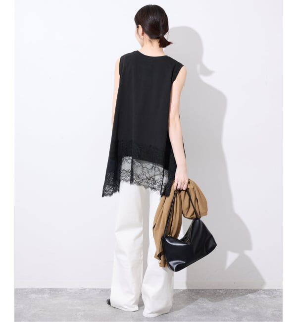 SLOBE IENA「レースコンビノースリカットソー」|Tシャツ・カットソー|