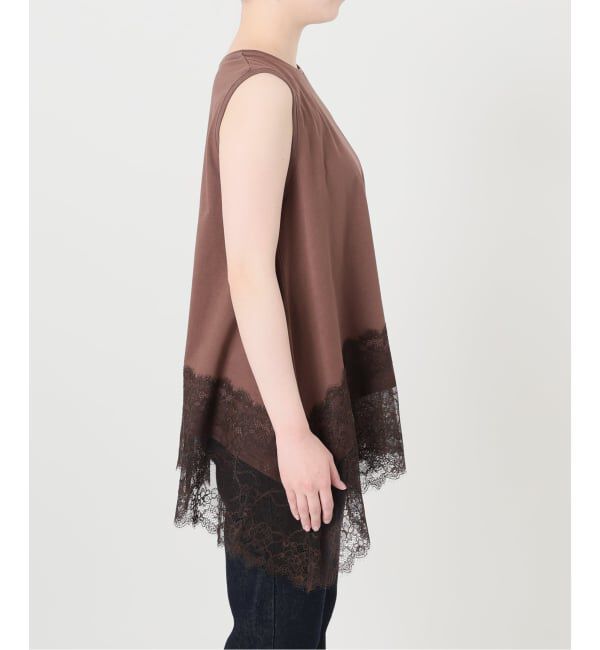 SLOBE IENA「レースコンビノースリカットソー」|Tシャツ・カットソー|