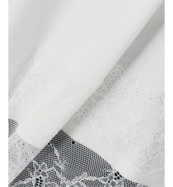 SLOBE IENA「レースコンビノースリカットソー」|Tシャツ・カットソー|