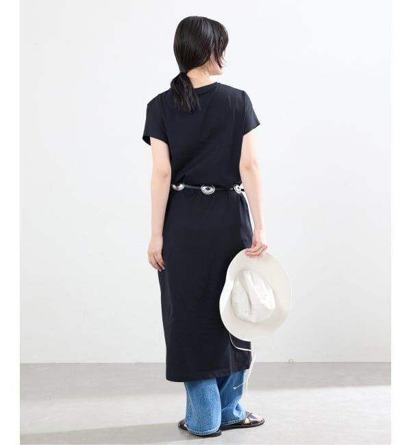 IENA「ATON/エイトン SUVIN 60/2 CAP SLEEVE DRESS ワンピース」|ワンピース|