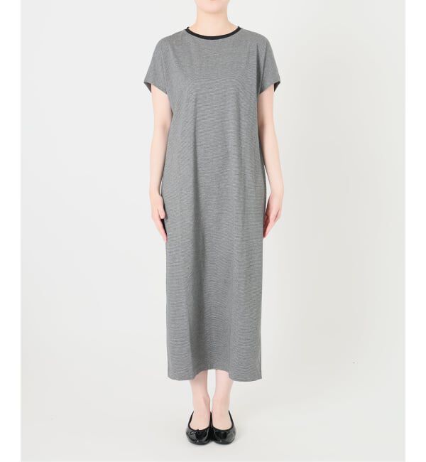 IENA「ATON/エイトン SUVIN 60/2 CAP SLEEVE DRESS ワンピース」|ワンピース|