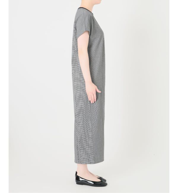 IENA「ATON/エイトン SUVIN 60/2 CAP SLEEVE DRESS ワンピース」|ワンピース|