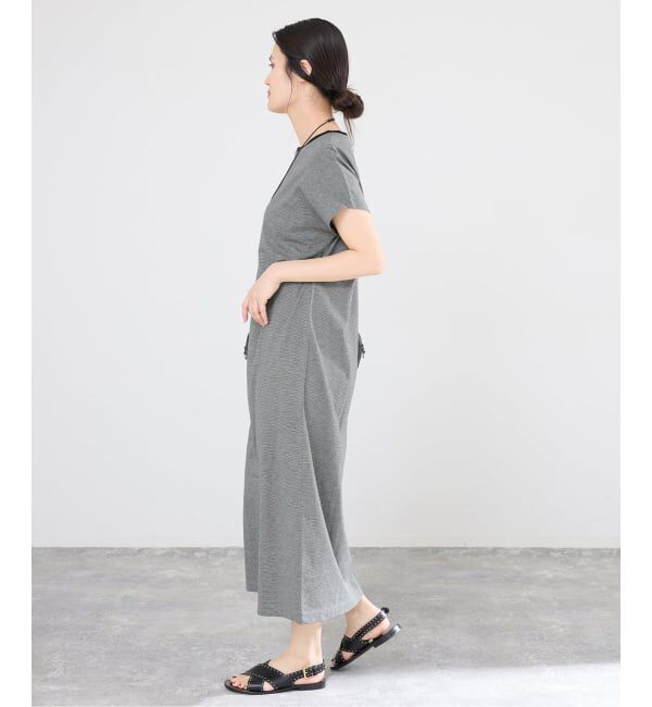 IENA「ATON/エイトン SUVIN 60/2 CAP SLEEVE DRESS ワンピース」|ワンピース|