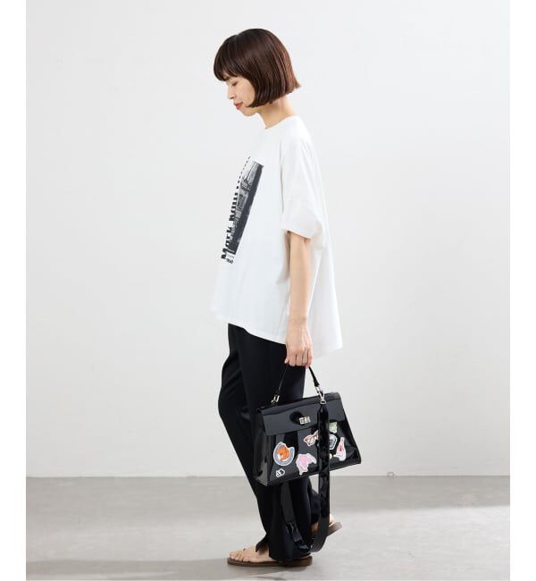 IENA「ダブルクロススリットパンツ」|スラックス|