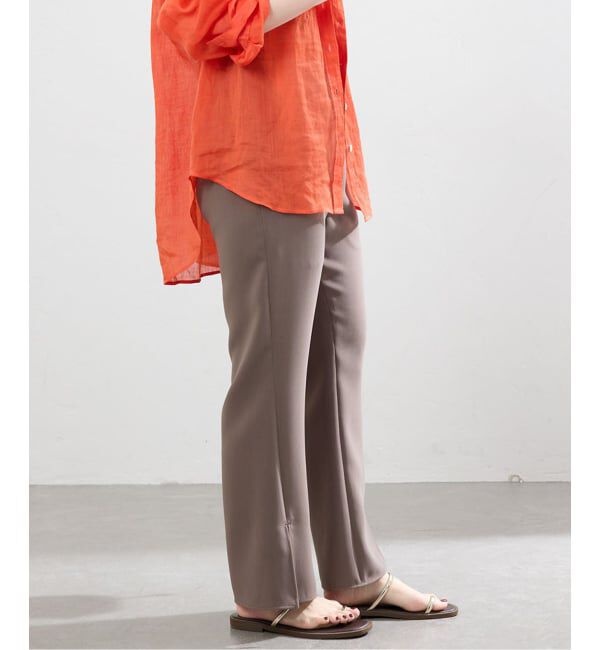 IENA「ダブルクロススリットパンツ」|スラックス|