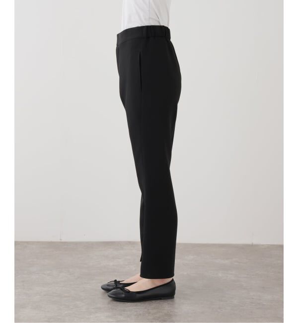 IENA「ダブルクロススリットパンツ」|スラックス|