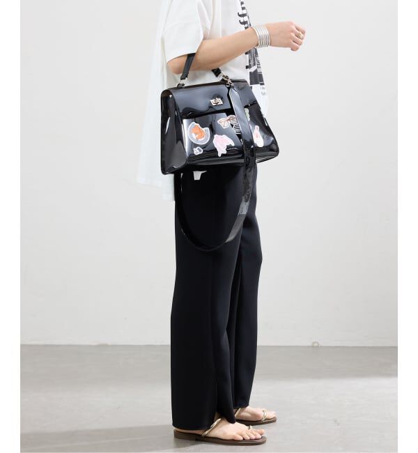 IENA「ダブルクロススリットパンツ」|スラックス|