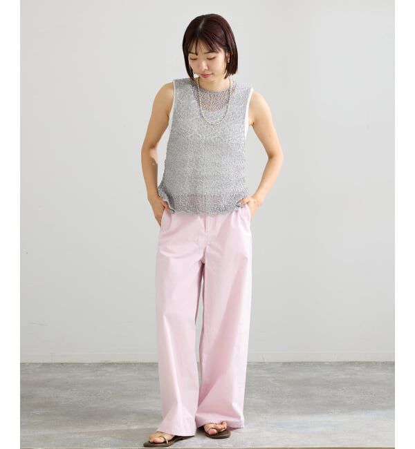 IENA「《追加予約》enrica/エンリカ レースガラKNIT ニット KNIT 225」|ニット・セーター|