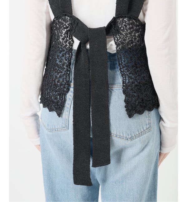 IENA「《追加予約》enrica/エンリカ レースガラKNIT ニット KNIT 225」|ニット・セーター|